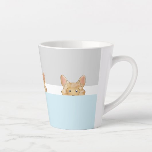 "Peek a Boo" Long Haire Chihuahua Dog | Latte Mok (Rechts)