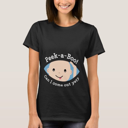 Peek-A-Boo moederschap T-Shirt (Voorkant)