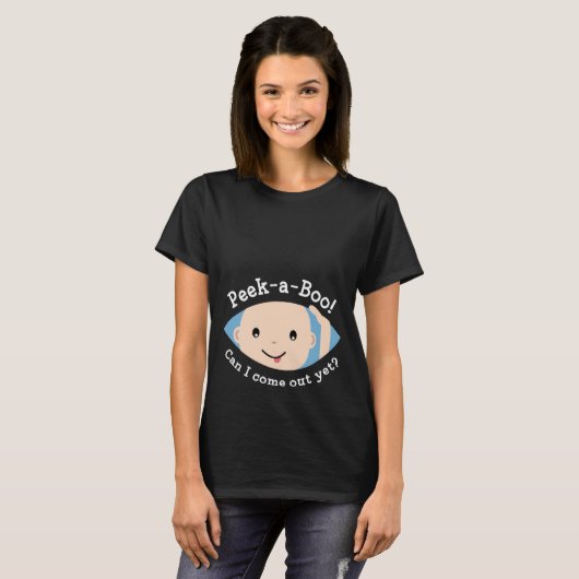 Peek-A-Boo moederschap T-Shirt (Voorkant volledig)
