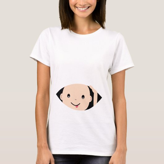 Peek-A-Boo moederschap T-Shirt (Voorkant)