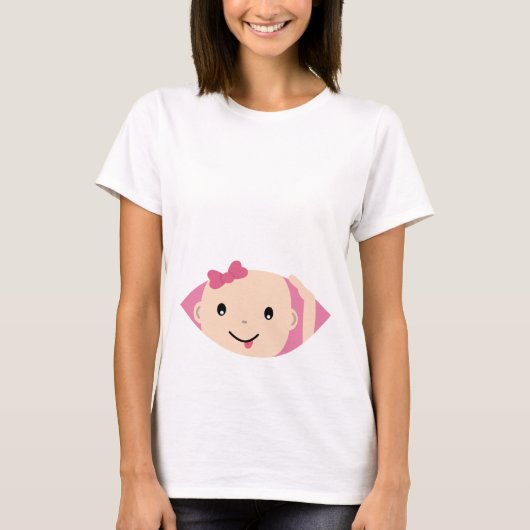 Peek-A-Boo moederschap T-Shirt (Voorkant)