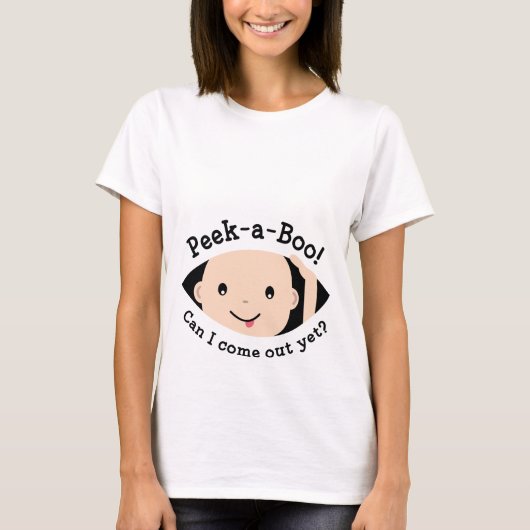 Peek-A-Boo moederschap T-Shirt (Voorkant)