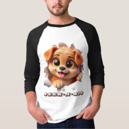 Peek-A-Boo ontwerp voor dierenliefhebbers T-shirt