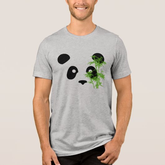 "Peek a Boo Panda" Tri-Blend Shirt (Voorkant)