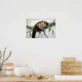Peek-a-boo, Pine Marten Poster (Keuken)