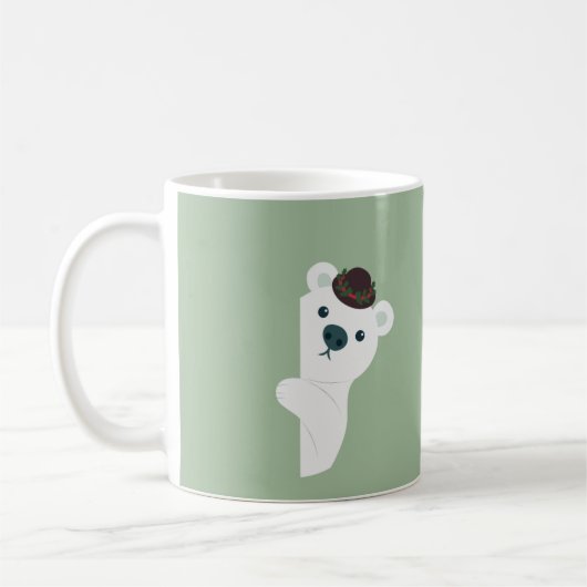 Peek-a-Boo - Polar Bear Koffiemok (Links)