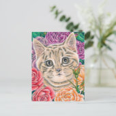 "Peek-a-Boo" postcard Feestdagenkaart (Staand voorkant)