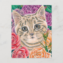 "Peek-a-Boo" postcard Feestdagenkaart