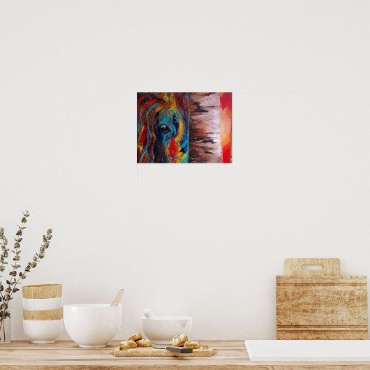 Peek-A-Boo Poster (Keuken)