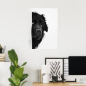 Peek-a-Boo Pup – Funny Dog Photography Print” Poster (Thuiskantoor)