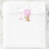 Peek-A-Boo Puppy Stickers!!! Vierkante Sticker (Tas)