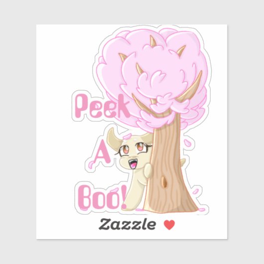 Peek-A-Boo Puppy Vinyl Sticker!!! Sticker (Vel)