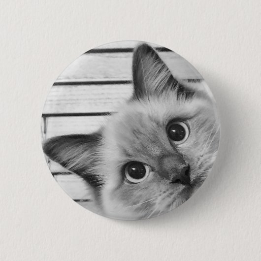 Peek-a-boo Ragdoll Ronde Button 5,7 Cm (Voorkant)