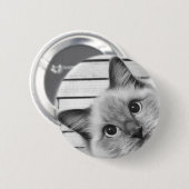 Peek-a-boo Ragdoll Ronde Button 5,7 Cm (Voorkant /achterkant)