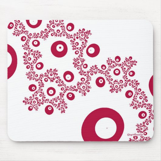 Peek a Boo Red Mousepad Muismat (Voorkant)
