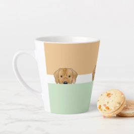 "Peek a Boo" Rhodezische Ridgeback Dog | Latte Mok