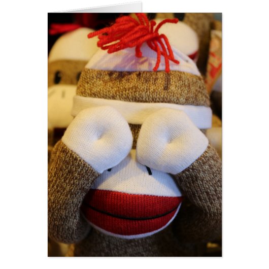 Peek-a-boo Sock Monkey (Voorkant)