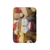 Peek-a-boo Sock Monkey Badmat (Voorkant Verticaal)