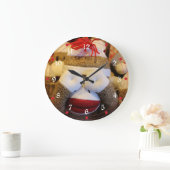 Peek-a-boo Sock Monkey Grote Klok (Huis)