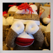 Peek-a-boo Sock Monkey Poster (Voorkant)