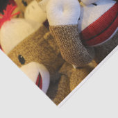 Peek-a-boo Sock Monkey Tissuepapier (Detail)