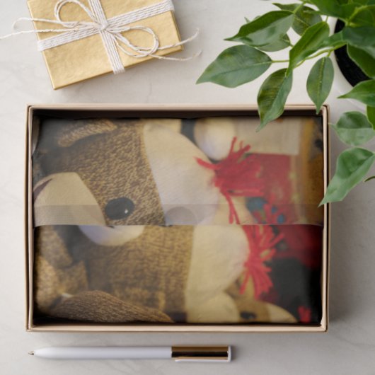 Peek-a-boo Sock Monkey Tissuepapier (Geschenk)