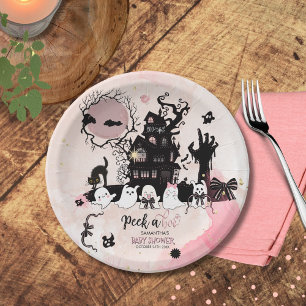 "Peek a Boo" Spooky-Schattige Baby shower Paper Bo Papieren Bordje