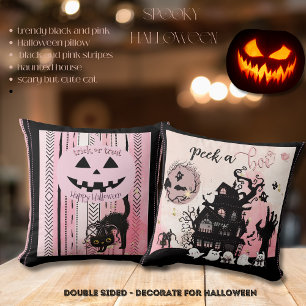 "Peek a Boo" Spooky-Schattige Halloween kussen