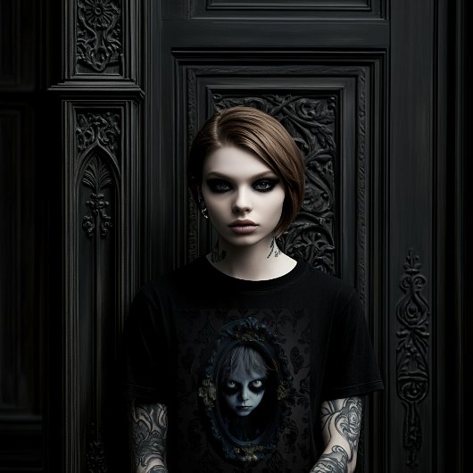 Peek-a-boo T-shirt voor dames