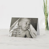 PEEK-A-BOO-Wenskaart Bedankkaart (Voorkant)