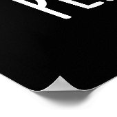 Peek A Poo Funny Poop Pun Dark BG Poster (Hoek)