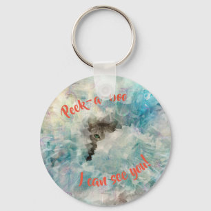 PEEK EEN BOO DAT IK JE KAN ZIEN KAN KUNNEN KIJKEN SLEUTELHANGER