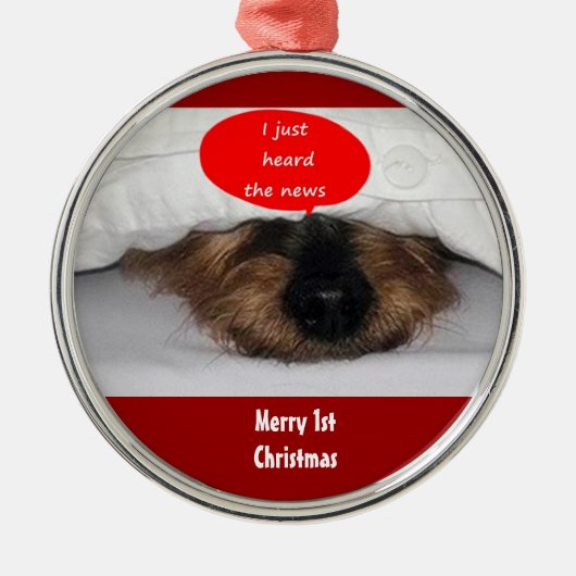 PEEK EEN BOO POP "1st CHRISTMAS ORNAMENT" Metalen Ornament (Voorkant)