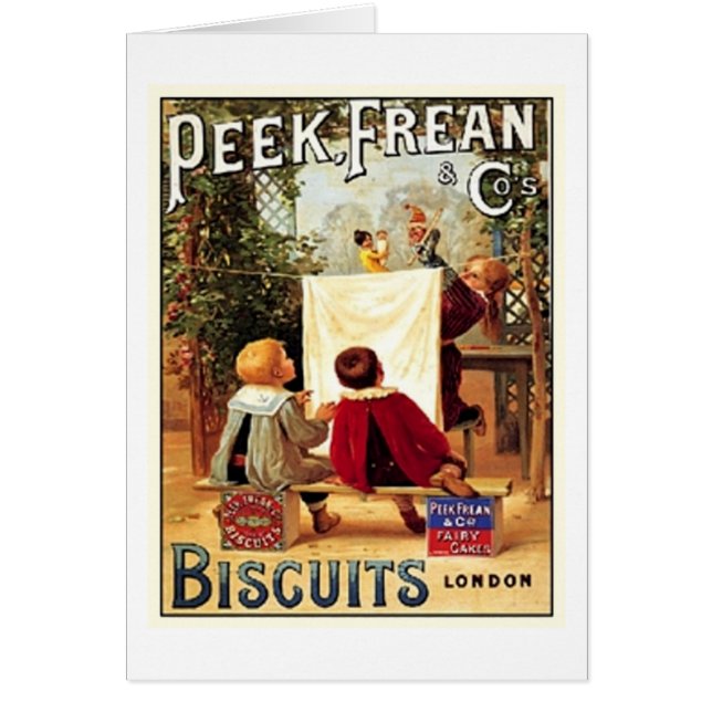 Peek Frean Cos. Biscuits London Vintage Ad (Voorkant)
