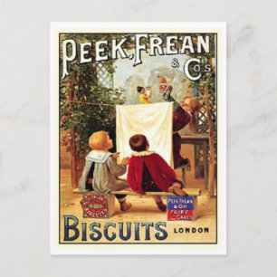 Peek Frean Cos. Biscuits London Vintage Ad Briefkaart