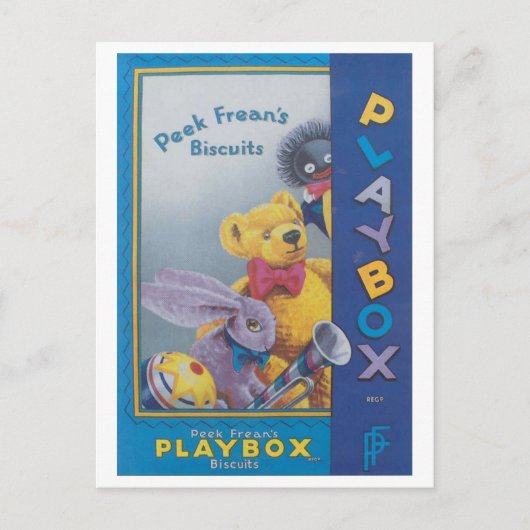 Peek Freans koekjes Playbox Ad Briefkaart (Voorkant)