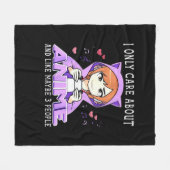 Peekabo Anime Manga Fleece Deken (Voorkant (Horizontaal))
