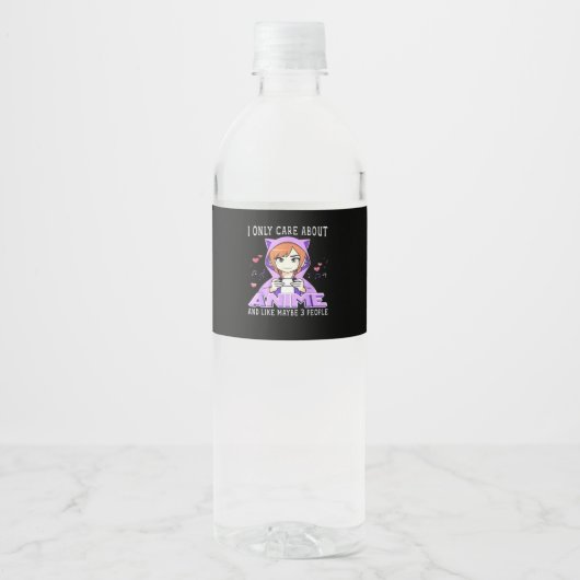 Peekabo Anime Manga Waterfles Etiket (Voorkant)
