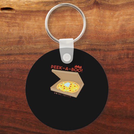 Peekabo Basic & Grappig ontwerp Sleutelhanger (Voorkant)