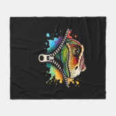 Peekabo Design voor Halloween Fleece Deken (Voorkant (Horizontaal))