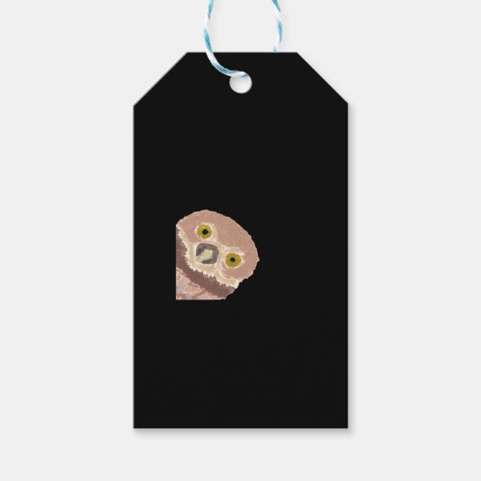 Peekabo Grappig Ontwerp Voor Halloween Cadeaulabel (Voorkant)