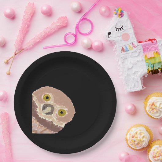 Peekabo Grappig Ontwerp Voor Halloween Papieren Bordje (Feest)