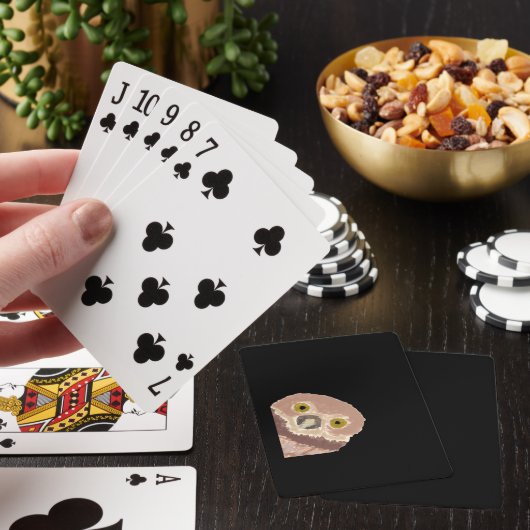 Peekabo Grappig Ontwerp Voor Halloween Pokerkaarten (Insitu)