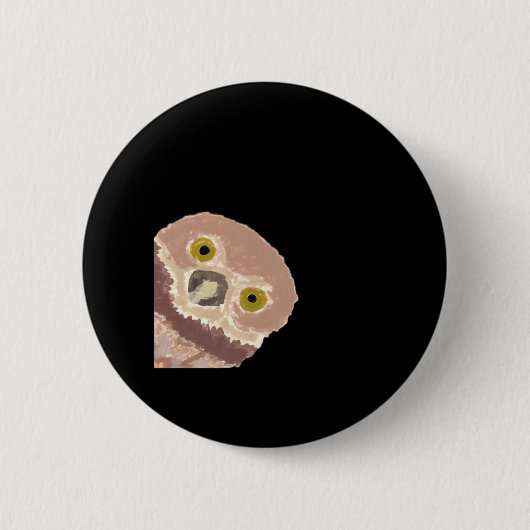 Peekabo Grappig Ontwerp Voor Halloween Ronde Button 5,7 Cm (Voorkant)