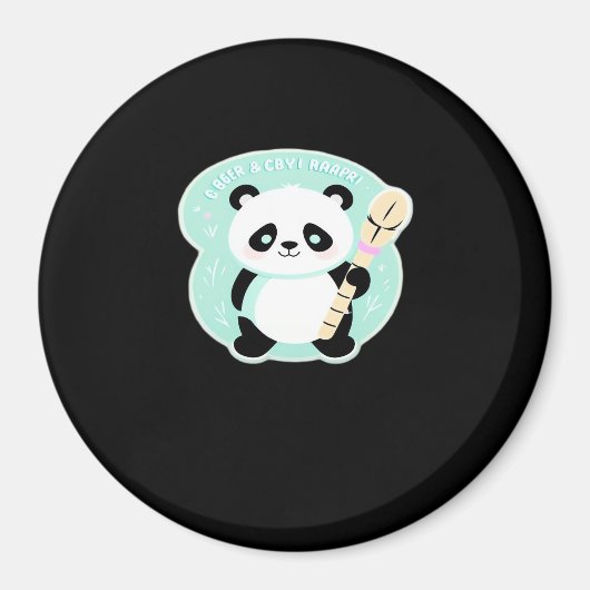 Peekabo Panda Magneet (Voorkant)