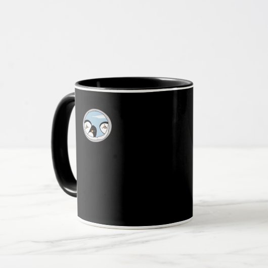 Peekabo-pinguïns Mok (Voorkant links)