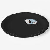 Peekabo-pinguïns Papieren Bordje (Gekanteld)