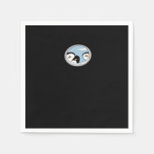 Peekabo-pinguïns Servet (Voorkant)