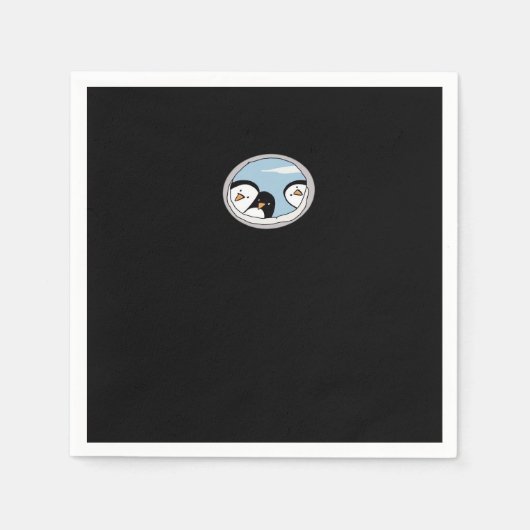 Peekabo-pinguïns Servet (Voorkant)