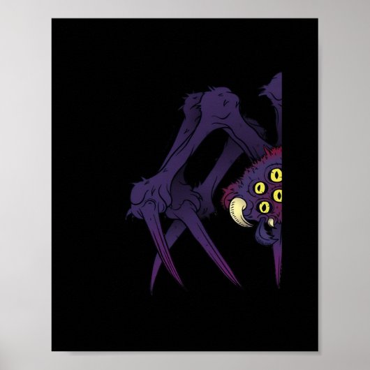Peekabo Spider Poster (Voorkant)